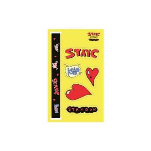 [STAYC] FINGER STRAP &amp; DECO STICKER SET - STAYDOM Koreapopstore.com