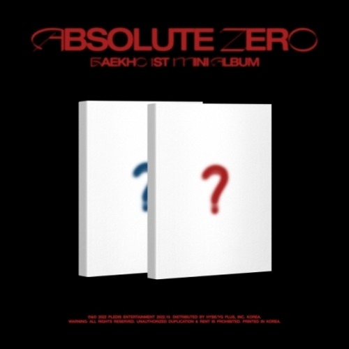 [Pre-Order] BAEKHO - ABSOLUTE ZERO (1ST MINI ALBUM) Koreapopstore.com