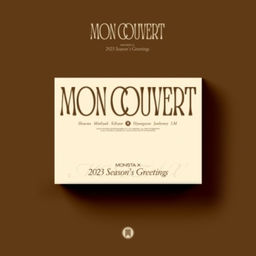 [Pre-Order] MONSTA X - 2023 SEASON&#039;S GREETING : MON COUVERT (DESK CALENDAR VER.) Koreapopstore.com