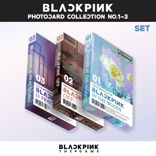 [YG SHOP] [BLACKPINK] THE GAME PHOTOCARD COLLECTION NO.1~3 (SET) Koreapopstore.com