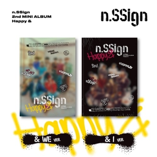 [SIGNED CD] n.SSign - [HAPPY &amp;] (2ND MINI ALBUM) SET VER. Koreapopstore.com